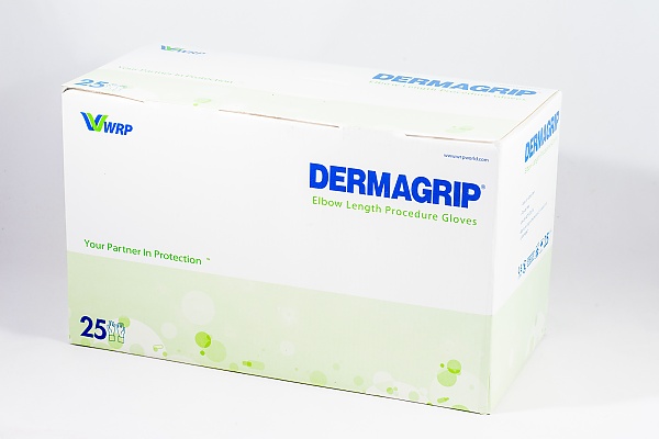 DERMAGRIP Elbow Length, Packaging
