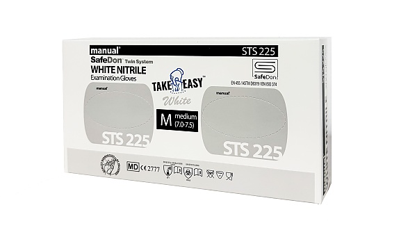 SafeDon White Nitrile STS225, Packaging